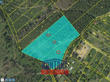 Prodej pozemku, les, 70 821 m²