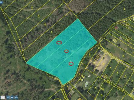 Prodej pozemku, les, 70 821 m²