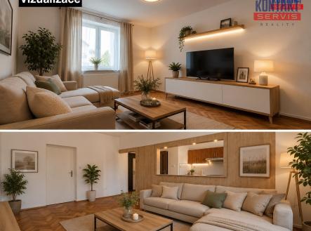 Pronájem bytu, 2+1, 60 m²