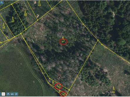 Prodej pozemku, les, 5 303 m²