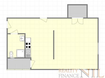 Pronájem bytu, 2+kk, 72 m²