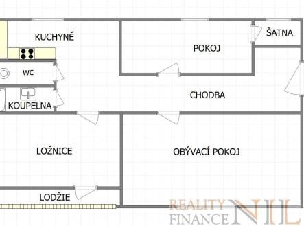 Pronájem bytu, 3+1, 72 m²