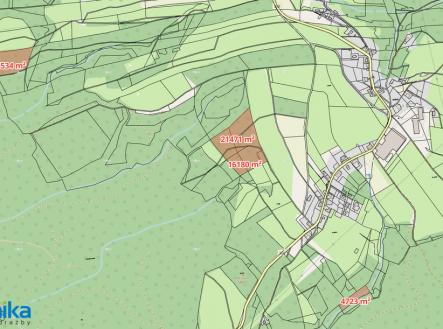 Prodej pozemku, les, 58 908 m²