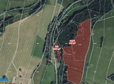 Prodej pozemku, les, 51 563 m²