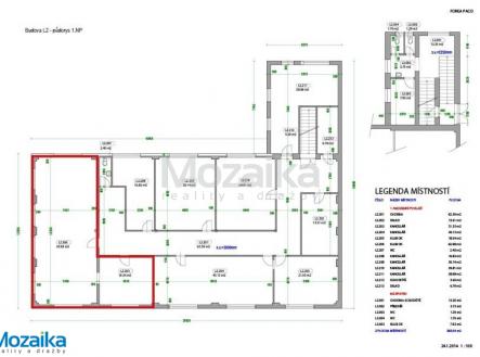 Pronájem kanceláře, 53 m²