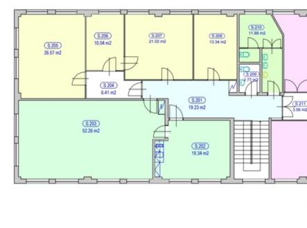 Pronájem kanceláře, 53 m²