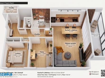 Prodej bytu, 3+kk, 81 m²