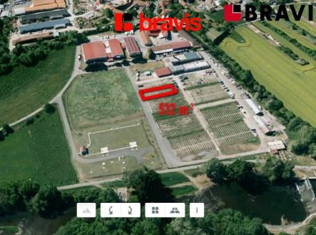 Pronájem - pozemek pro komerční výstavbu, 500 m²