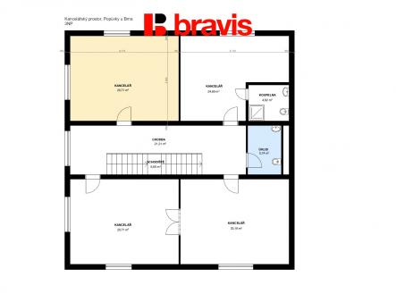 Pronájem kanceláře, 30 m²