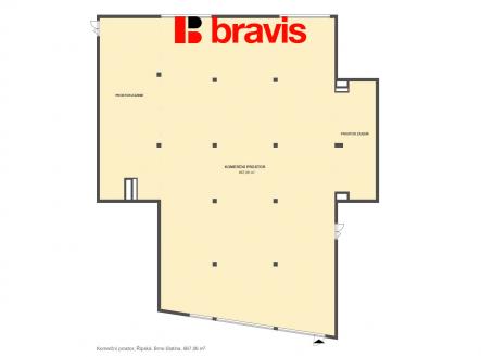 Pronájem obchodní prostor, 667 m²