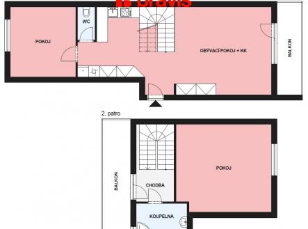 Pronájem bytu, 3+kk, 86 m²