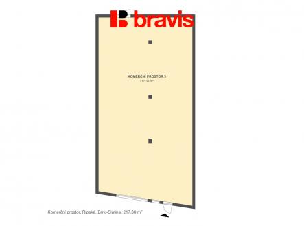 Pronájem obchodní prostor, 217 m²