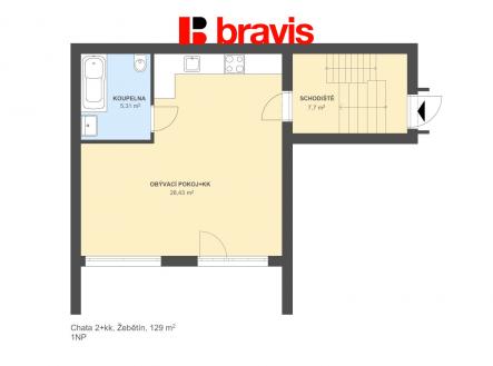 Pronájem chaty/rekreačního objektu, 129 m²