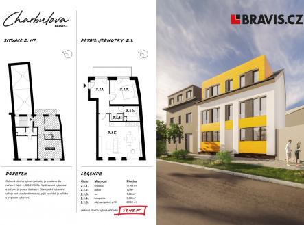 Prodej bytu, 2+kk, 58 m²