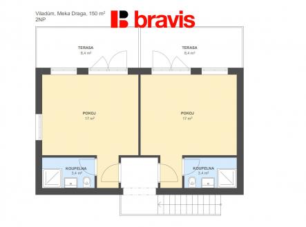 Viladům Meka Draga 150m2 2NP