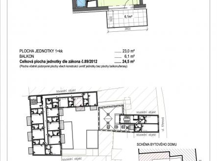 Pronájem bytu, 1+kk, 29 m²
