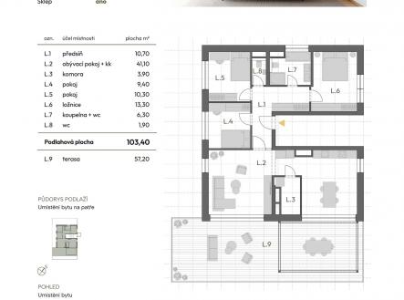 Prodej bytu, 4+kk, 103 m²