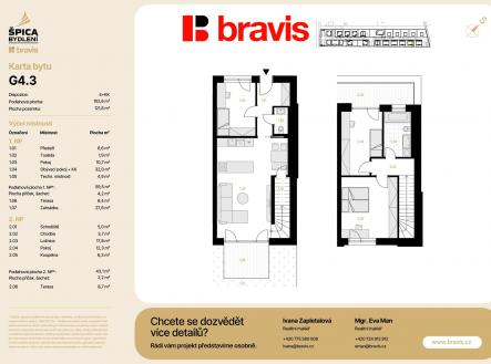 Prodej bytu, 4+kk, 90 m²