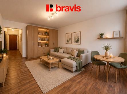 Pronájem bytu, 2+kk, 48 m²