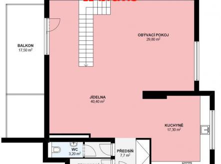 Pronájem bytu, 3+kk, 194 m²