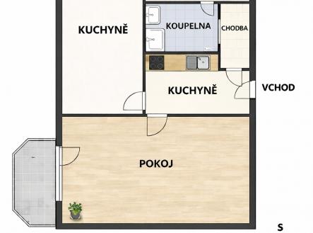 Prodej bytu, 1+1, 47 m²