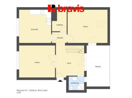 Pronájem bytu, 5+kk, 152 m²
