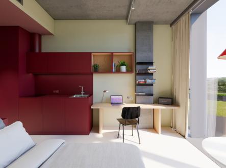 Pronájem bytu, 1+kk, 24 m²