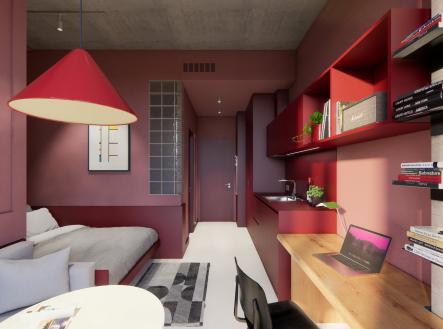 Pronájem bytu, 1+kk, 35 m²