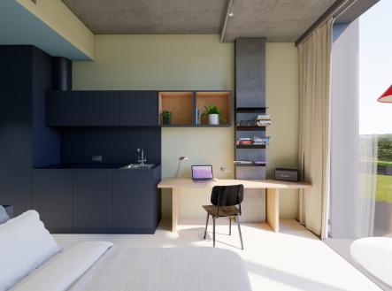 Pronájem bytu, 1+kk, 22 m²