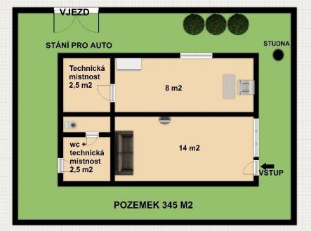 Prodej chaty/rekreačního objektu, 27 m²