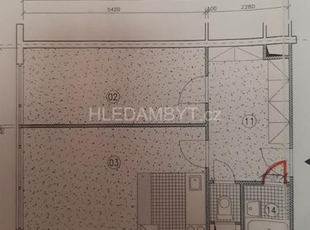 Pronájem bytu, 2+kk, 45 m²