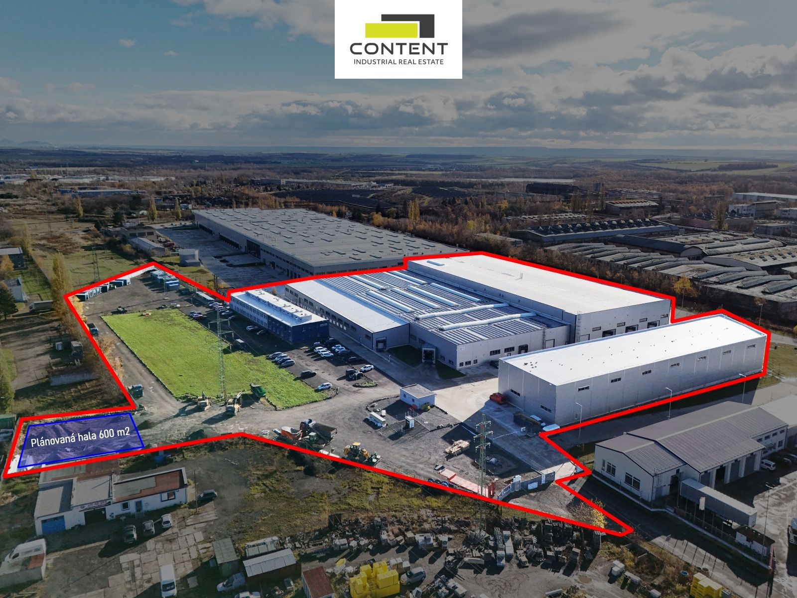 Prodej pronajatého komerčního areálu 37.510 m², Chomutov