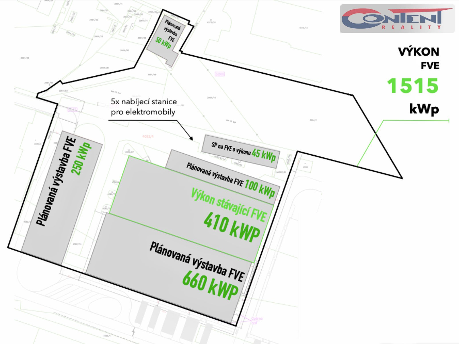 Prodej pronajatého komerčního areálu 37.510 m², Chomutov