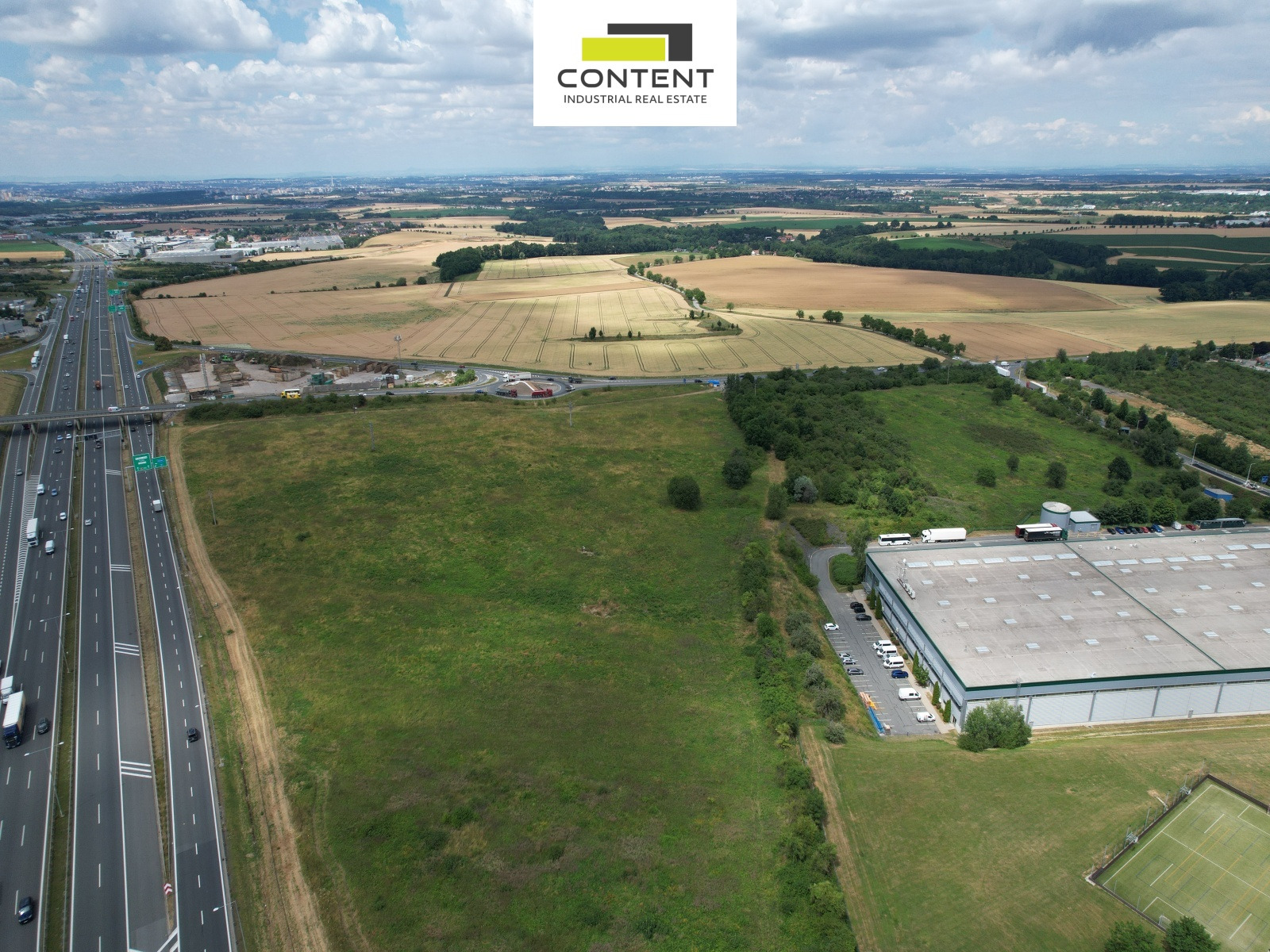 Prodej komerčního pozemku 20.495 m², Jažlovice - Říčany, D1