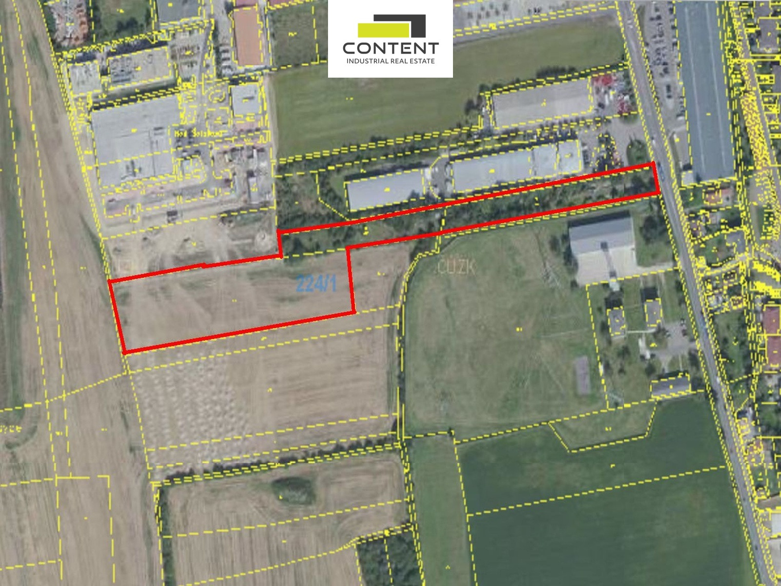 Exkluzivně pronájem venkovní plochy 16.327 m², Vestec u Prahy