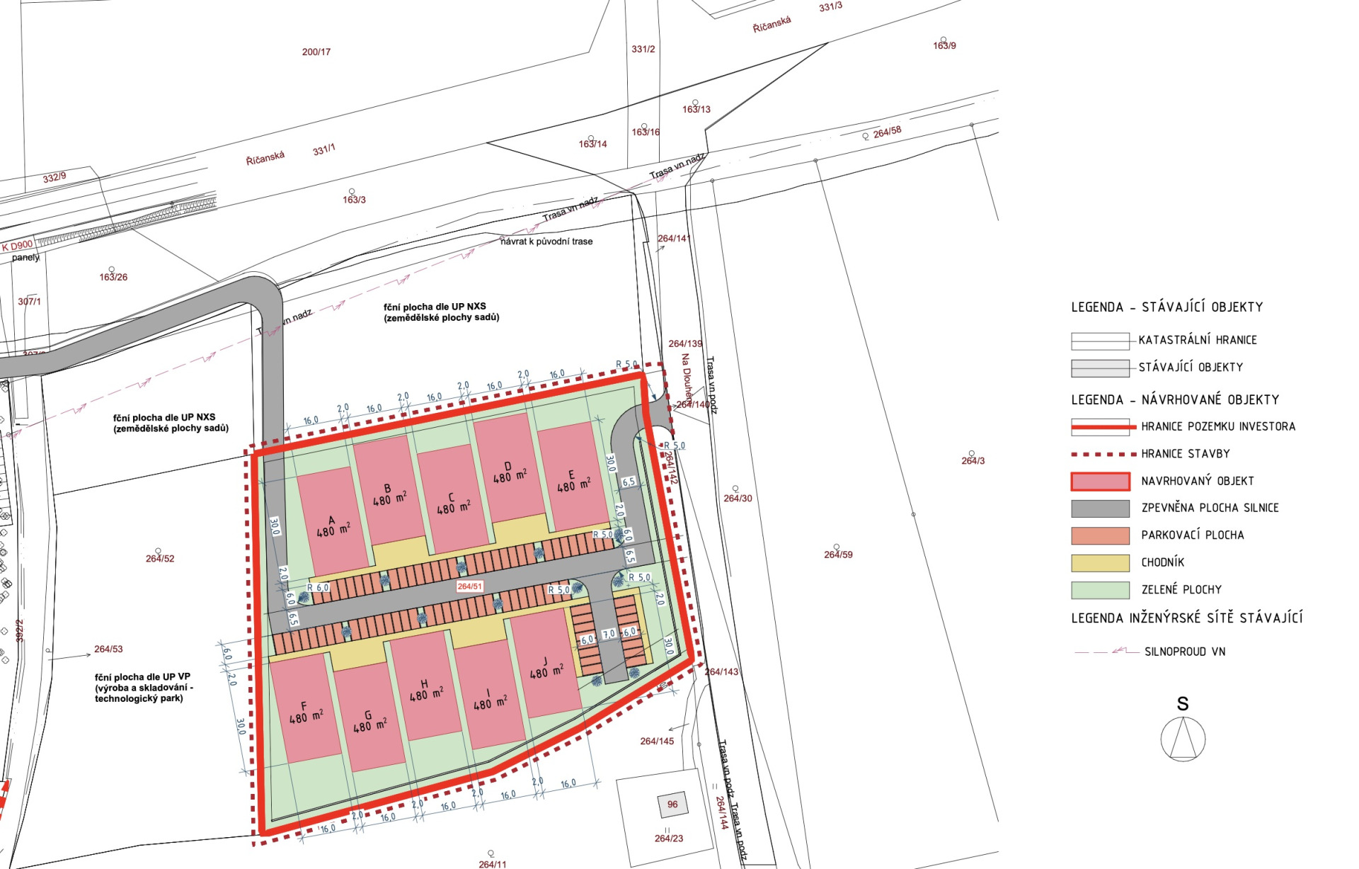 Prodej komerčního pozemku 20.495 m², Jažlovice - Říčany, D1
