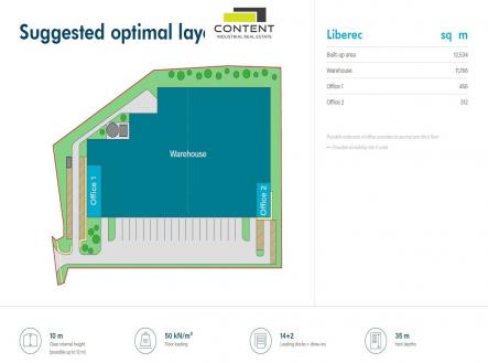 Pronájem výrobní prostor, 12 534 m²