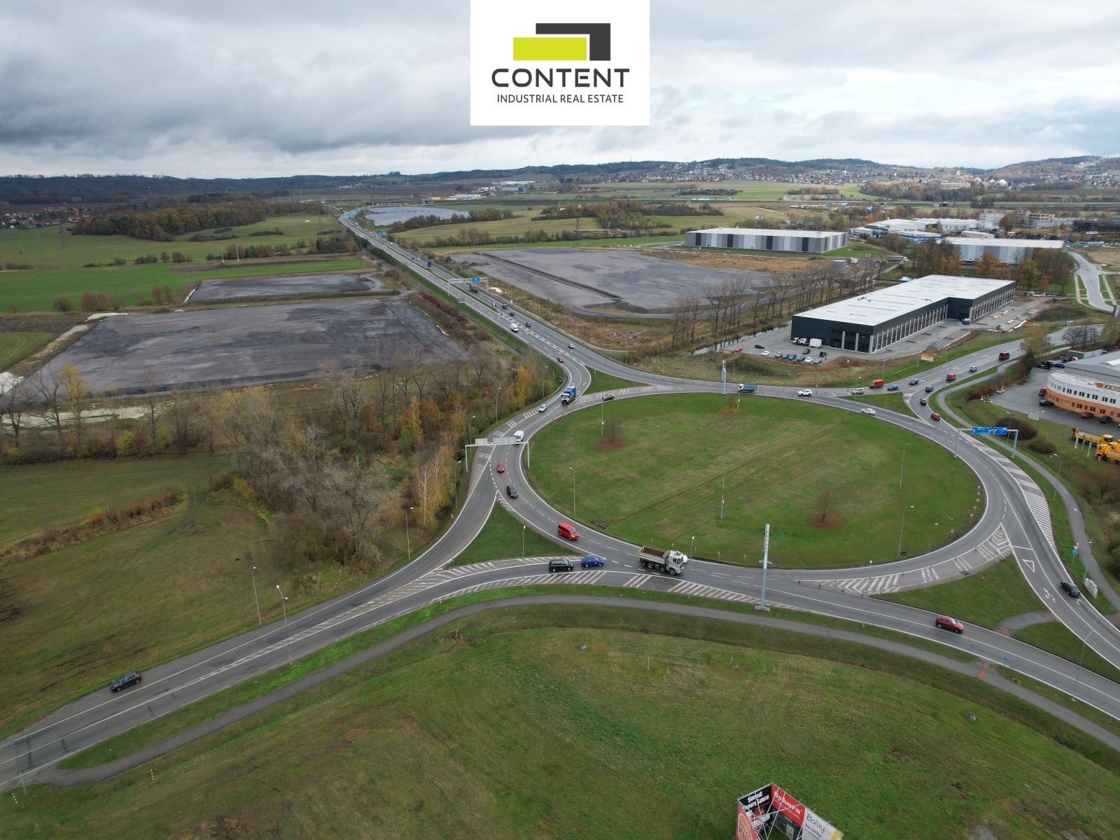 Pronájem skladu, výrobních prostor 24.000 m², České Budějovice, D3