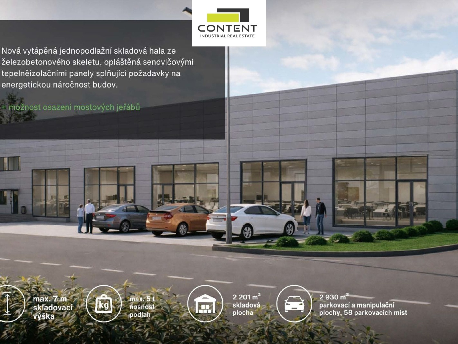 Pronájem skladu, výrobních prostor 980 - 7.200 m², Zlín