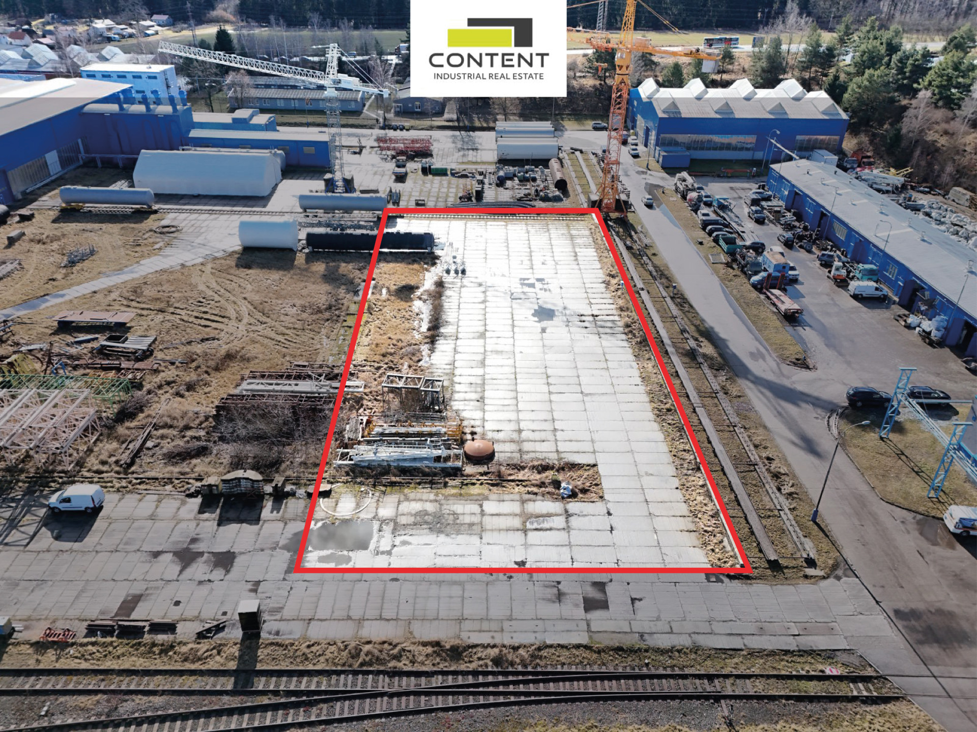 Pronájem venkovní plochy 1500 m², Benešov u Prahy