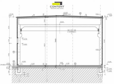 Pronájem výrobní prostor, 1 067 m²