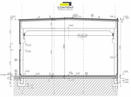 Pronájem skladu, 1 067 m²