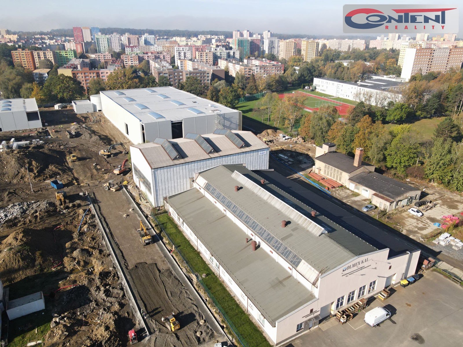 Pronájem novostavby skladových, výrobních prostor 2.559 m², Ostrava, Hrabová, D56