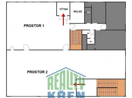 Pronájem - obchodní prostor, 397 m²