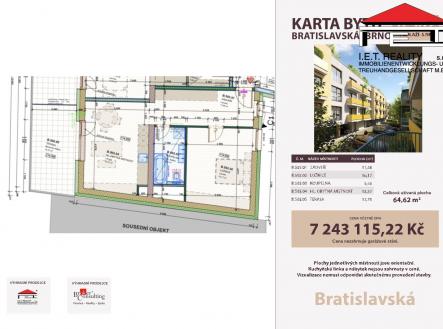 Prodej bytu, 2+kk, 52 m²