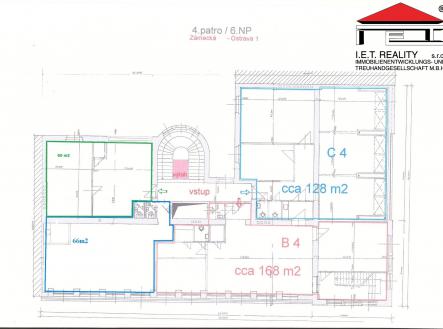 Pronájem - kanceláře, 66 m²