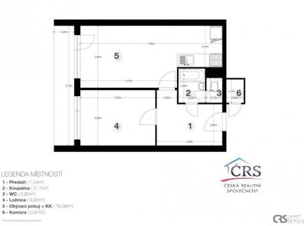 Prodej bytu, 2+kk, 46 m²