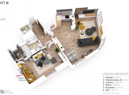 Prodej bytu, 2+kk, 75 m²