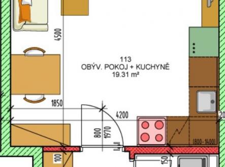 Prodej bytu, 1+kk, 27 m²