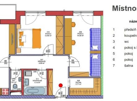 Prodej bytu, 3+kk, 70 m²